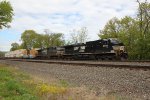 NS 9798 leads an eastbound train